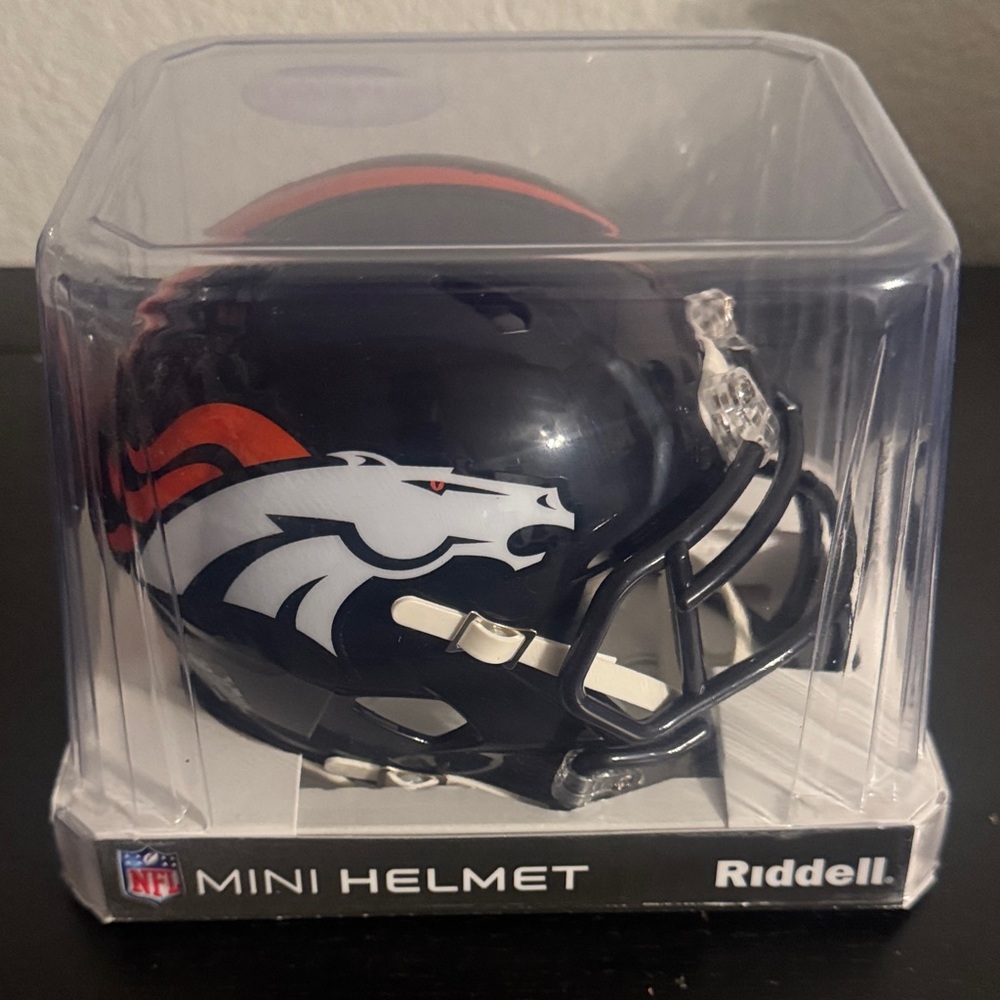 New Denver Broncos mini helmet